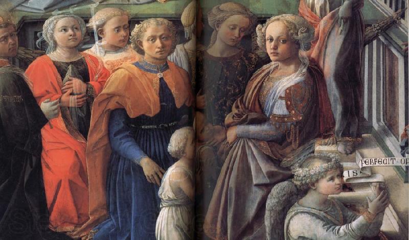 Fra Filippo Lippi Details of The Coronation of the Virgin Spain oil painting art